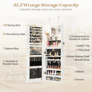 Wall Mounted Jewelry Cabinet with Full-Length Mirror by LJGDeals