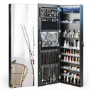 Wall Door Mounted Jewelry Armoire with Frameless LED Mirror by LJGDeals