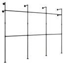 Wall Mounted Pipe Clothing Rack with 6 Hanging Rods by LJGDeals