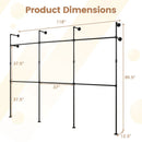 Wall Mounted Pipe Clothing Rack with 6 Hanging Rods by DirectDeals