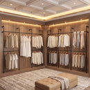 Wall Mounted Pipe Clothing Rack with 6 Hanging Rods by DirectDeals
