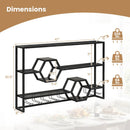 Wall Mounted Wine Rack 47" Large Floating Bar Shelves by LJGDeals
