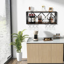 Wall Mounted Wine Rack for 39 Bottles and 12 Glasses by LJGDeals