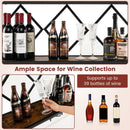 Wall Mounted Wine Rack for 39 Bottles and 12 Glasses by LJGDeals