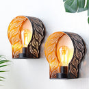 Set of 2-7"H Wall Sconce Battery Operated Lamps