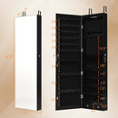 Wall and Door Mounted Mirrored Jewelry Cabinet with Lights by LJGDeals