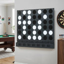Wall-Mounted Jumbo 4-in-a-Row Game with Acrylic Discs by LJGDeals