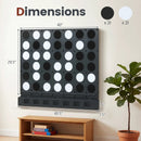Wall-Mounted Jumbo 4-in-a-Row Game with Acrylic Discs by LJGDeals