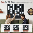 Wall-Mounted Jumbo 4-in-a-Row Game with Acrylic Discs by DirectDeals