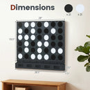 Wall-Mounted Connect 4 Game with Acrylic Discs by LJGDeals