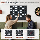 Wall-Mounted Connect 4 Game with Acrylic Discs by LJGDeals