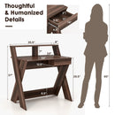 Small Computer Desk with Storage Drawer by DirectDeals