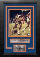 Walt Frazier in Action New York Knicks 8" x 10" Framed Basketball Photo with Engraved Autograph by Dynasty Sports & Framing