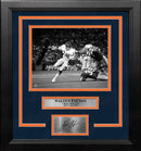 Walter Payton Black & White Action Chicago Bears 8" x 10" Framed Football Photo with Engraved Autograph by Dynasty Sports & Framing