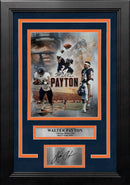 Walter Payton Chicago Bears 8" x 10" Framed Collage Football Photo with Engraved Autograph by Dynasty Sports & Framing