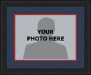 NBA Basketball Photo Picture Frame Kit - Atlanta Hawks (Navy Matting, Red Trim) by Dynasty Sports & Framing