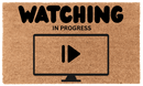 Watching in Progress Coir Mat