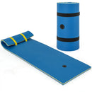 7 Inches x 2 Inches Water Mat with Safety Tether and Pillow Design for Lake and Pool-Blue by LJGDeals