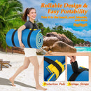 7 Inches x 2 Inches Water Mat with Safety Tether and Pillow Design for Lake and Pool-Blue