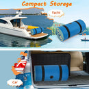 7 Inches x 2 Inches Water Mat with Safety Tether and Pillow Design for Lake and Pool-Blue by LJGDeals