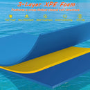 7 Inches x 2 Inches Water Mat with Safety Tether and Pillow Design for Lake and Pool-Blue by LJGDeals