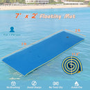 7 Inches x 2 Inches Water Mat with Safety Tether and Pillow Design for Lake and Pool-Blue by LJGDeals