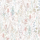 Pastel Watercolor Floral Pattern Self Adhesive Wallpaper