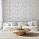 Pastel Watercolor Floral Pattern Self Adhesive Wallpaper