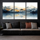 Watercolor Abstract Mountain Lake Wall Art Canvas Print by MyGreatCanvas | Canvas Wall Art Prints | Photo Prints & Wall Decor