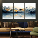 Watercolor Abstract Mountain Lake Wall Art Canvas Print by MyGreatCanvas | Canvas Wall Art Prints | Photo Prints & Wall Decor