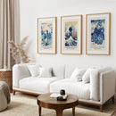 The Great Wave of Kanagawa Japanese Woodblock Art Print by Wall Art Set