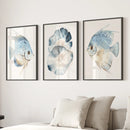 Modern Watercolor Coastal Prints. Fish Wall Art Posters by Wall Art Set