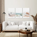 Modern Watercolor Coastal Poster Set. Beach Wall Decor by Wall Art Set