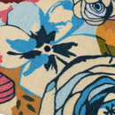 Watercolor Floral Outdoor Doormat – 18" x 30" Non-Slip, Nylon