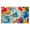 Watercolor Floral Outdoor Doormat – 18" x 30" Non-Slip, Nylon
