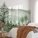 Mountain Wallpaper Watercolor Forest Mural