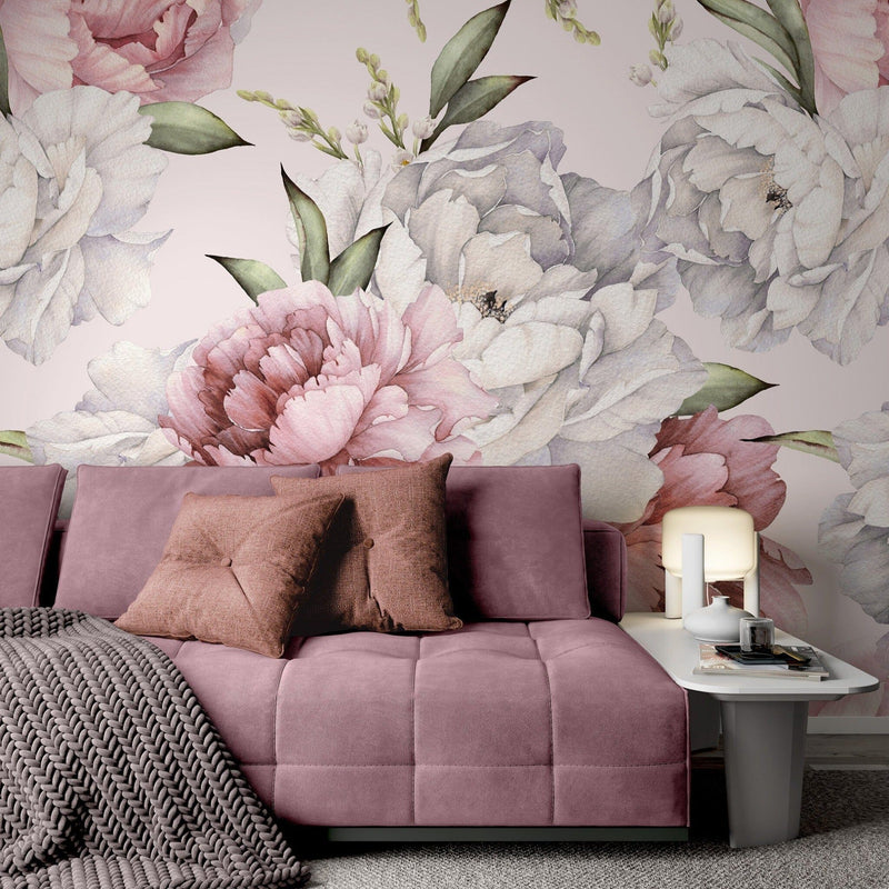 Light Pink Peony Wallpaper