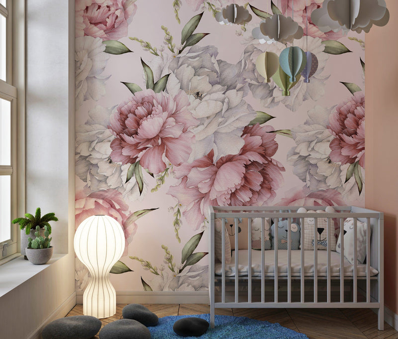 Light Pink Peony Wallpaper