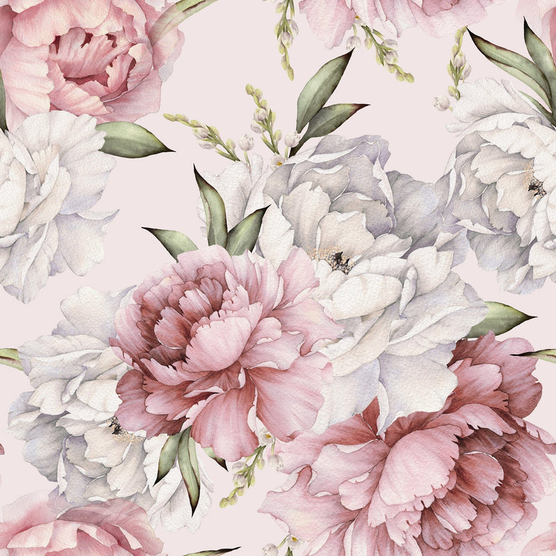 Light Pink Peony Wallpaper