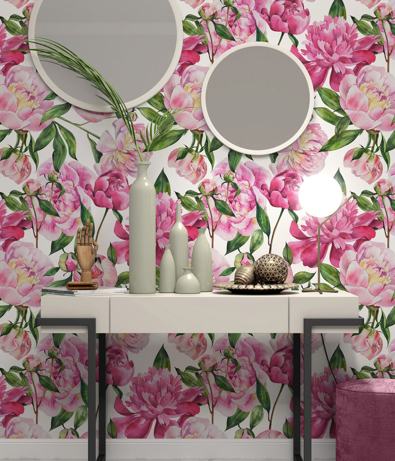 Pink Peony Wallpaper