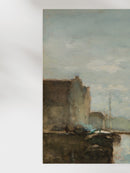 Watercolor River Scene