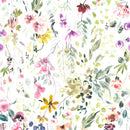 Colorful Watercolor Spring Flowers Wallpaper