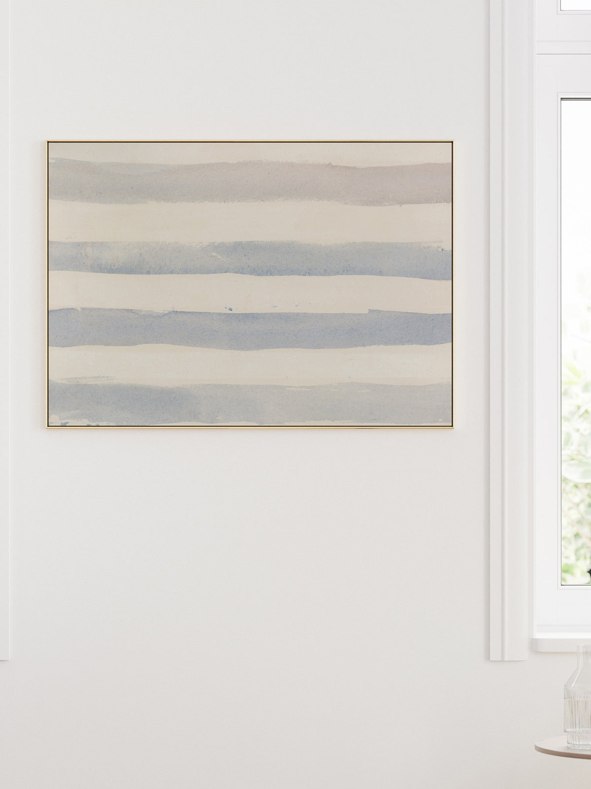 Watercolor Stripes, close-up of the surface