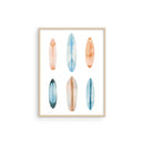 Watercolor surfboards