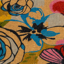 Watercolor Floral Coir Doormat