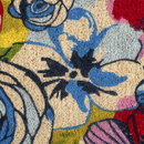 Watercolor Floral Coir Doormat