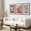Set of 3 Henri Matisse Posters. Watercolor Landscape by Wall Art Set