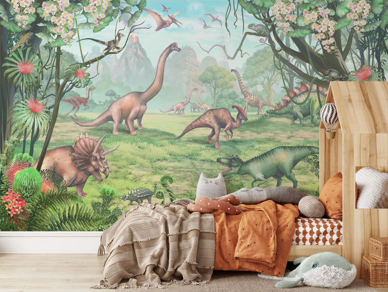 Jurassic Period Dinosaur Wallpaper Mural