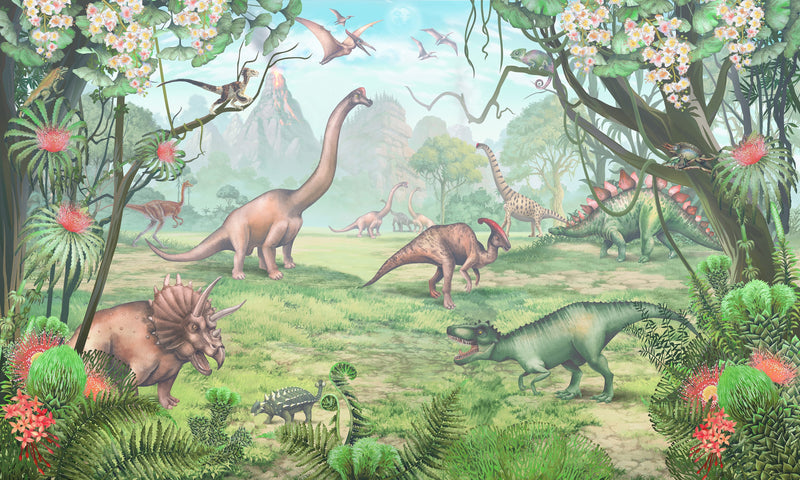 Jurassic Period Dinosaur Wallpaper Mural