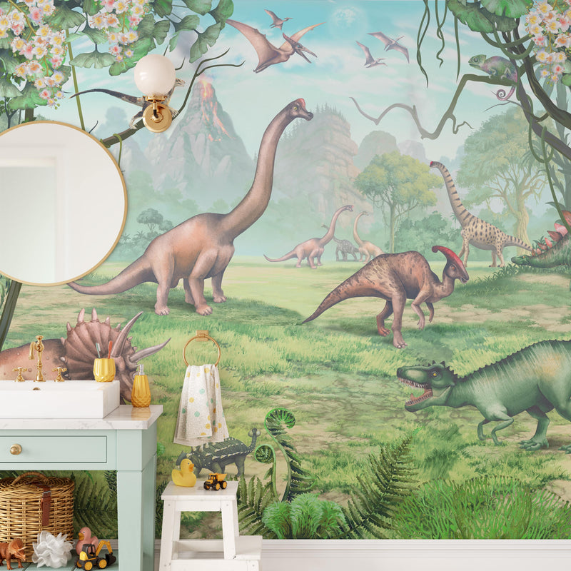 Jurassic Period Dinosaur Wallpaper Mural